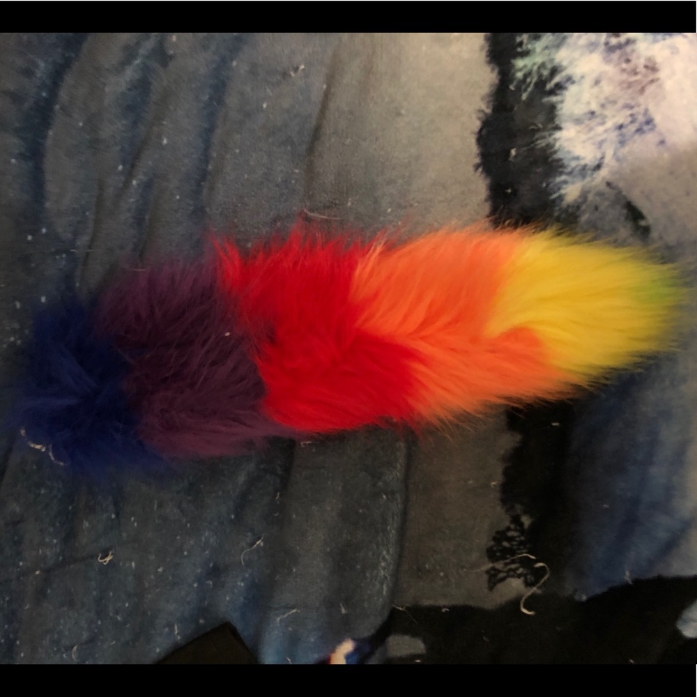 Rainbow fox tail